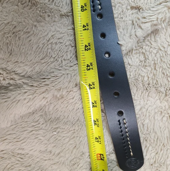 Taller Del CuerpMen's Black Leather Belt Size 40 - Picture 7 of 8